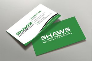 Business Card Design by DesignShout for Shaws of Stopsley | Design: #30579748