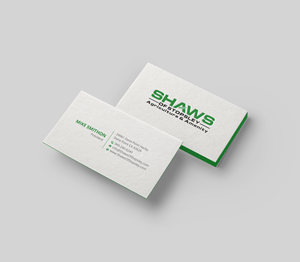Business Card Design by DesignShout for Shaws of Stopsley | Design: #30579844