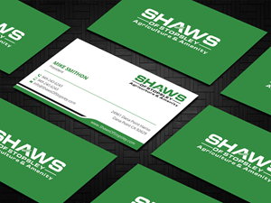 Business Card Design by DesignShout for Shaws of Stopsley | Design: #30579845