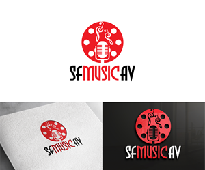Logo Design by ShakiJav for SF Music, Audio, and Video | Design: #30597521
