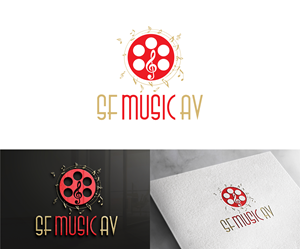 Logo Design by ShakiJav for SF Music, Audio, and Video | Design: #30597522