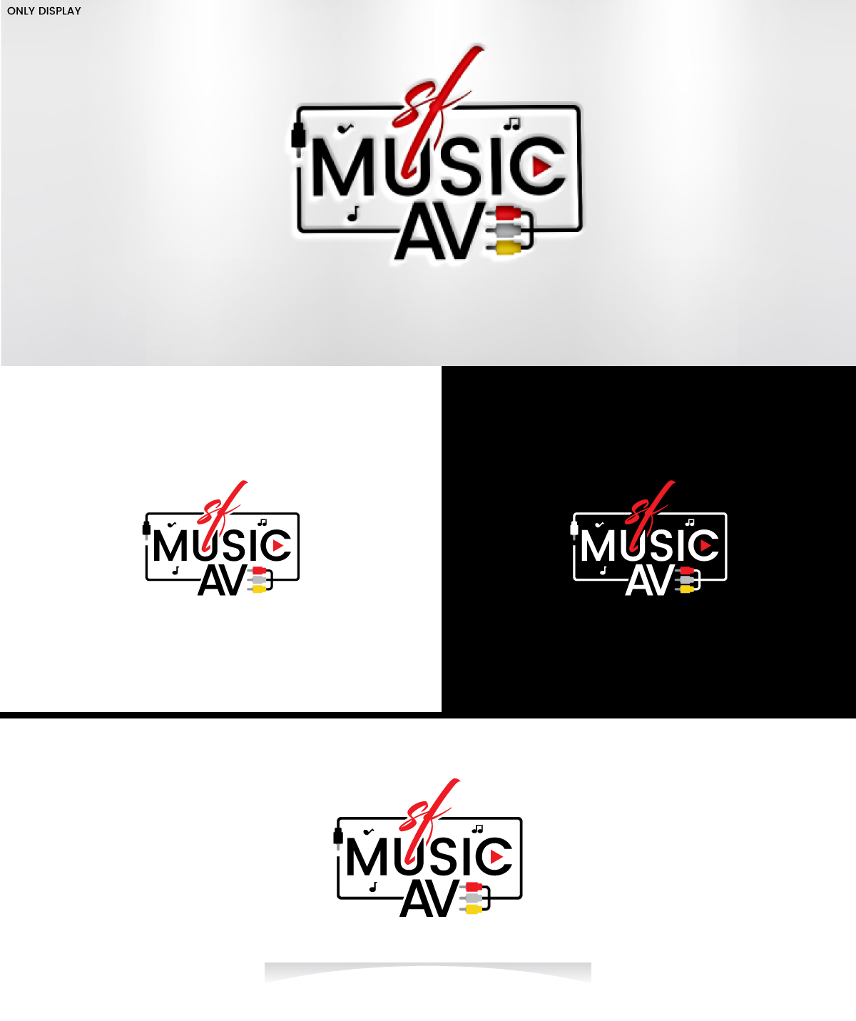 Logo Design by jonkonrad for SF Music, Audio, and Video | Design #30568501