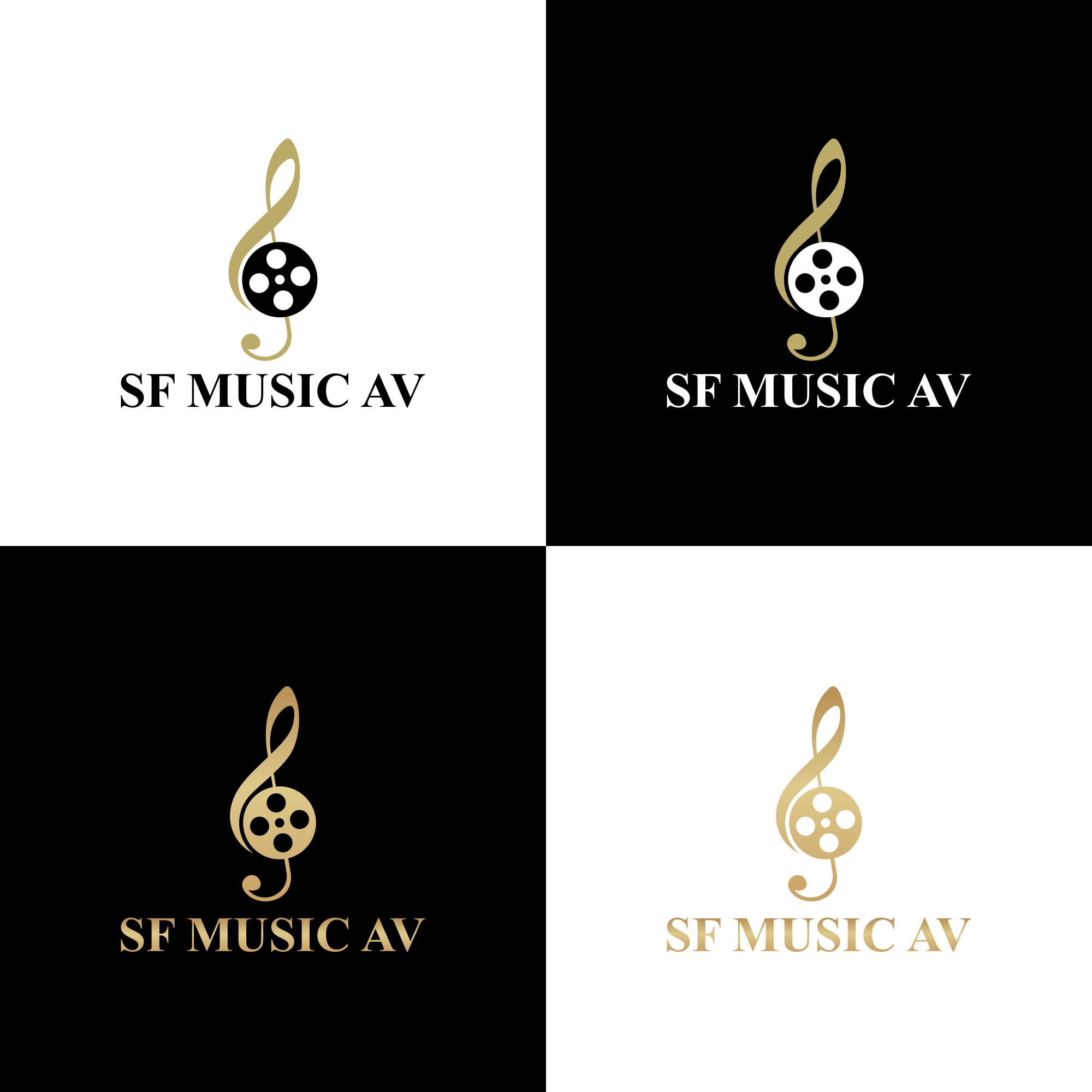 Logo Design by sidikart9 for SF Music, Audio, and Video | Design #30569233