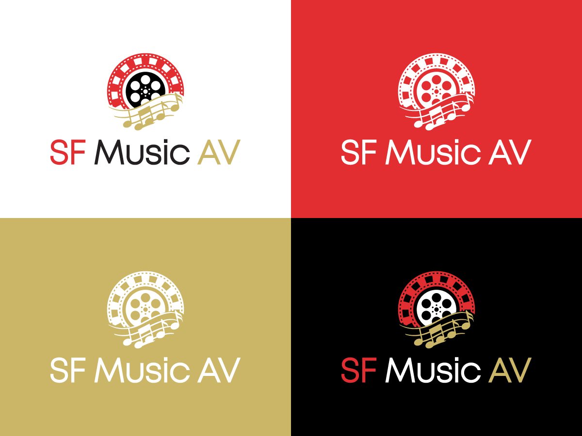 Logo Design by 439 Creations for SF Music, Audio, and Video | Design #30570342