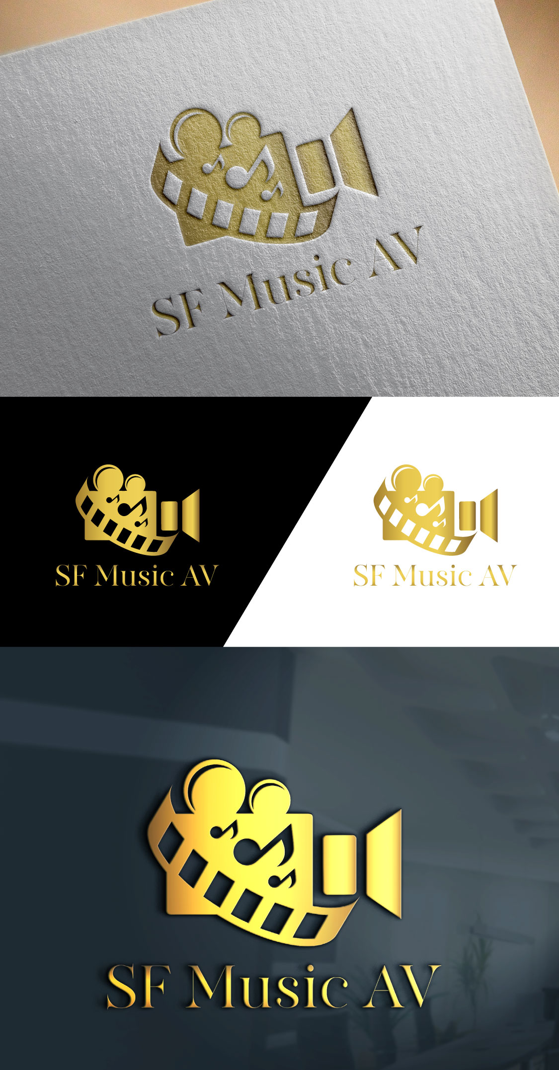 Logo Design by amran mollaa for SF Music, Audio, and Video | Design #30569727