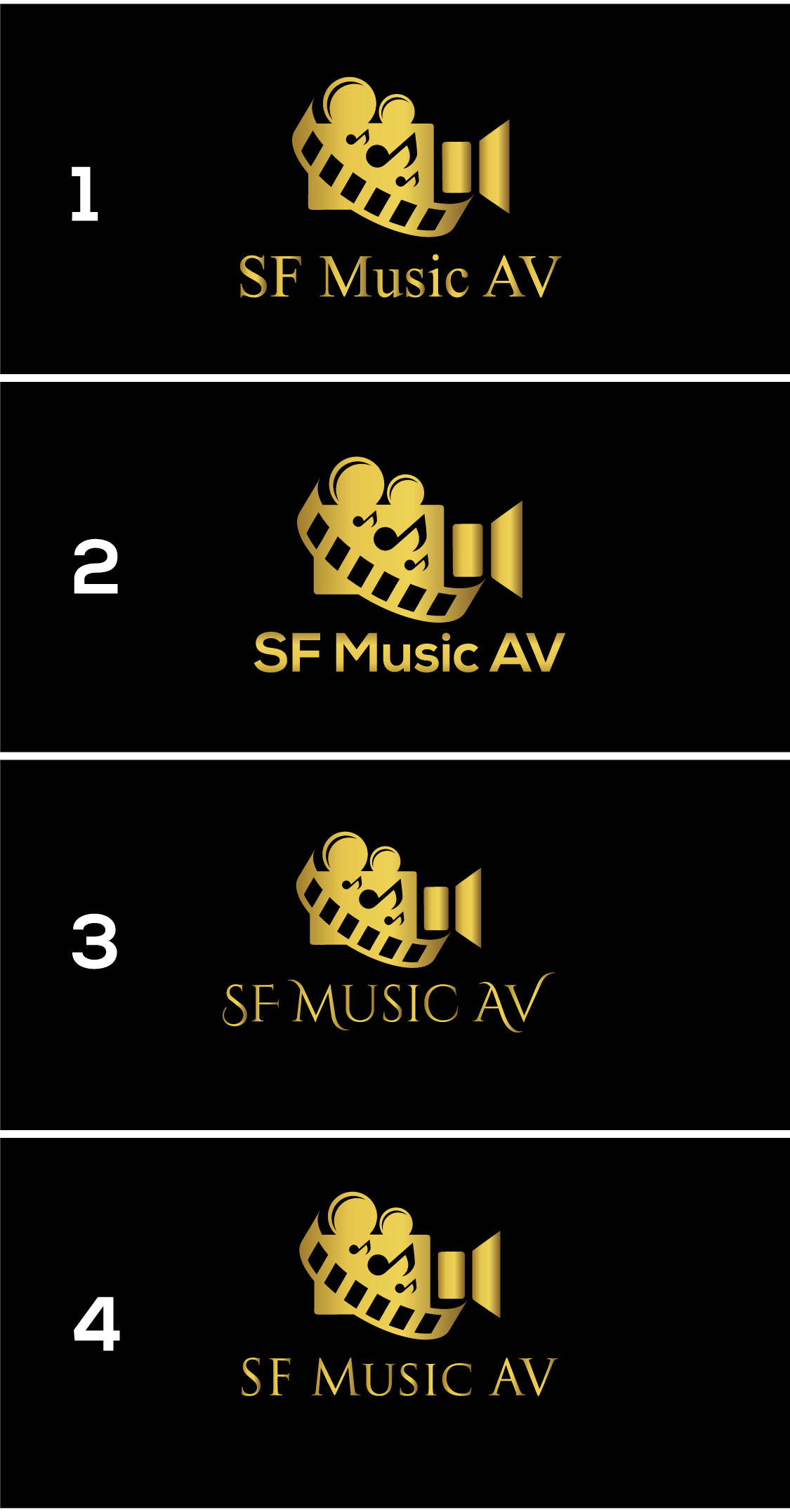 Diseño de Logo por amran mollaa para SF Music, Audio, and Video | Diseño #30569942