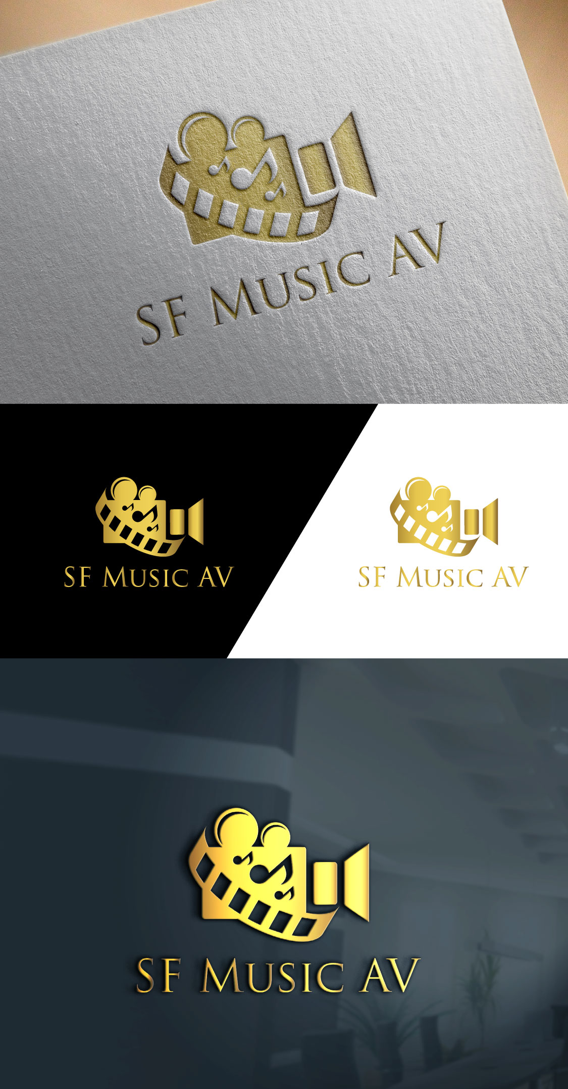 Logo Design by amran mollaa for SF Music, Audio, and Video | Design #30569944