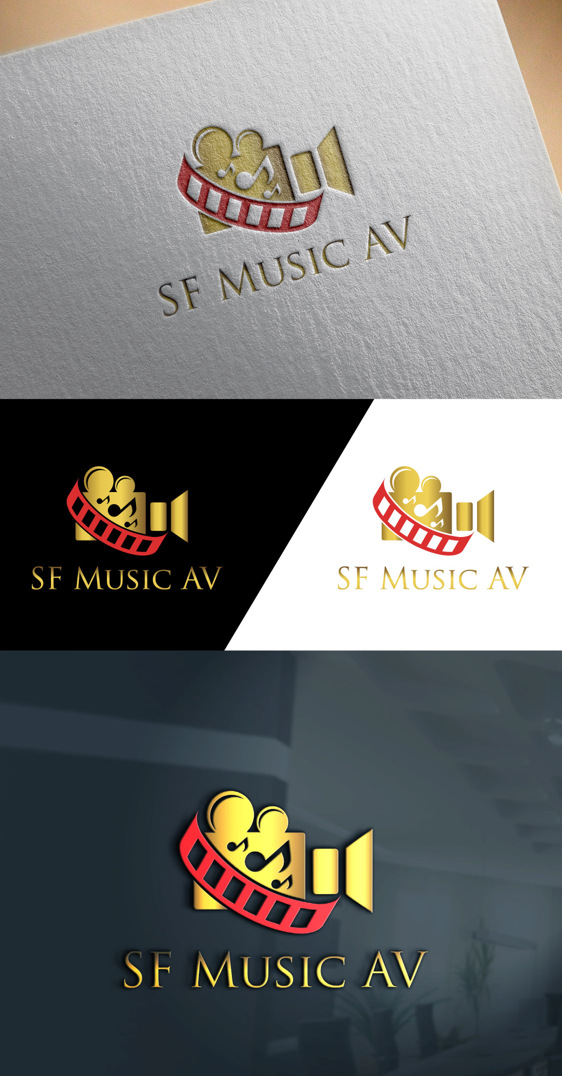 Design de Logo par amran mollaa pour SF Music, Audio, and Video | Design #30570125