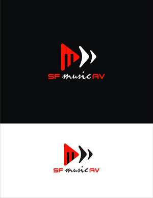 Logo Design by darshan Arts for SF Music, Audio, and Video | Design: #30570910