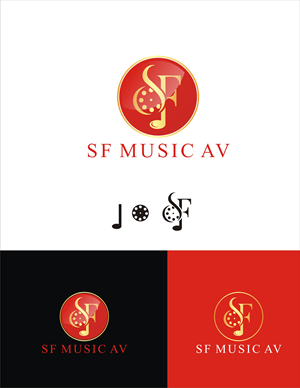 Logo Design by darshan Arts for SF Music, Audio, and Video | Design: #30573823