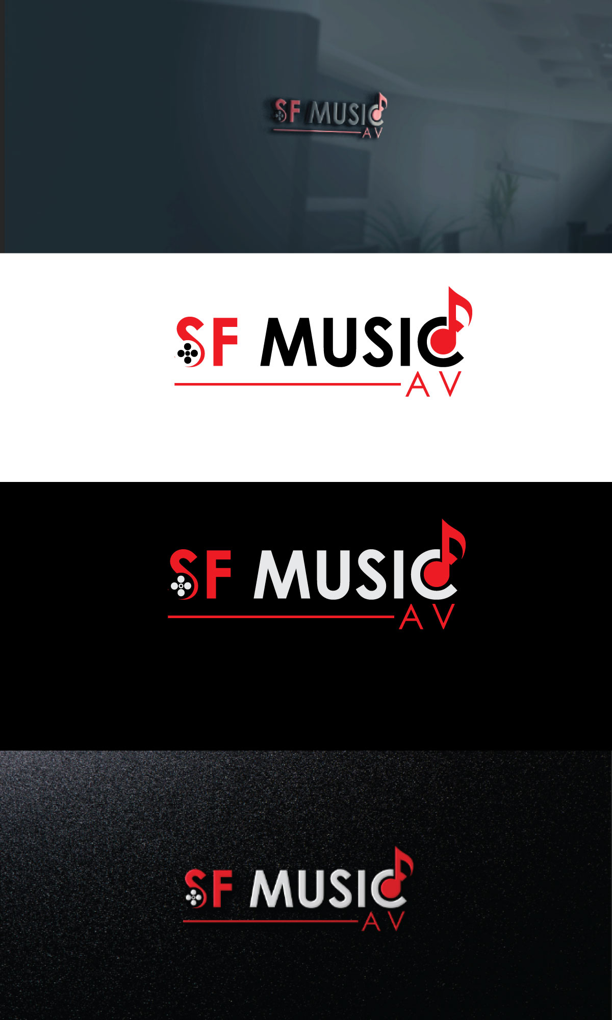 Logo Design by MANIK 42 for SF Music, Audio, and Video | Design #30571137