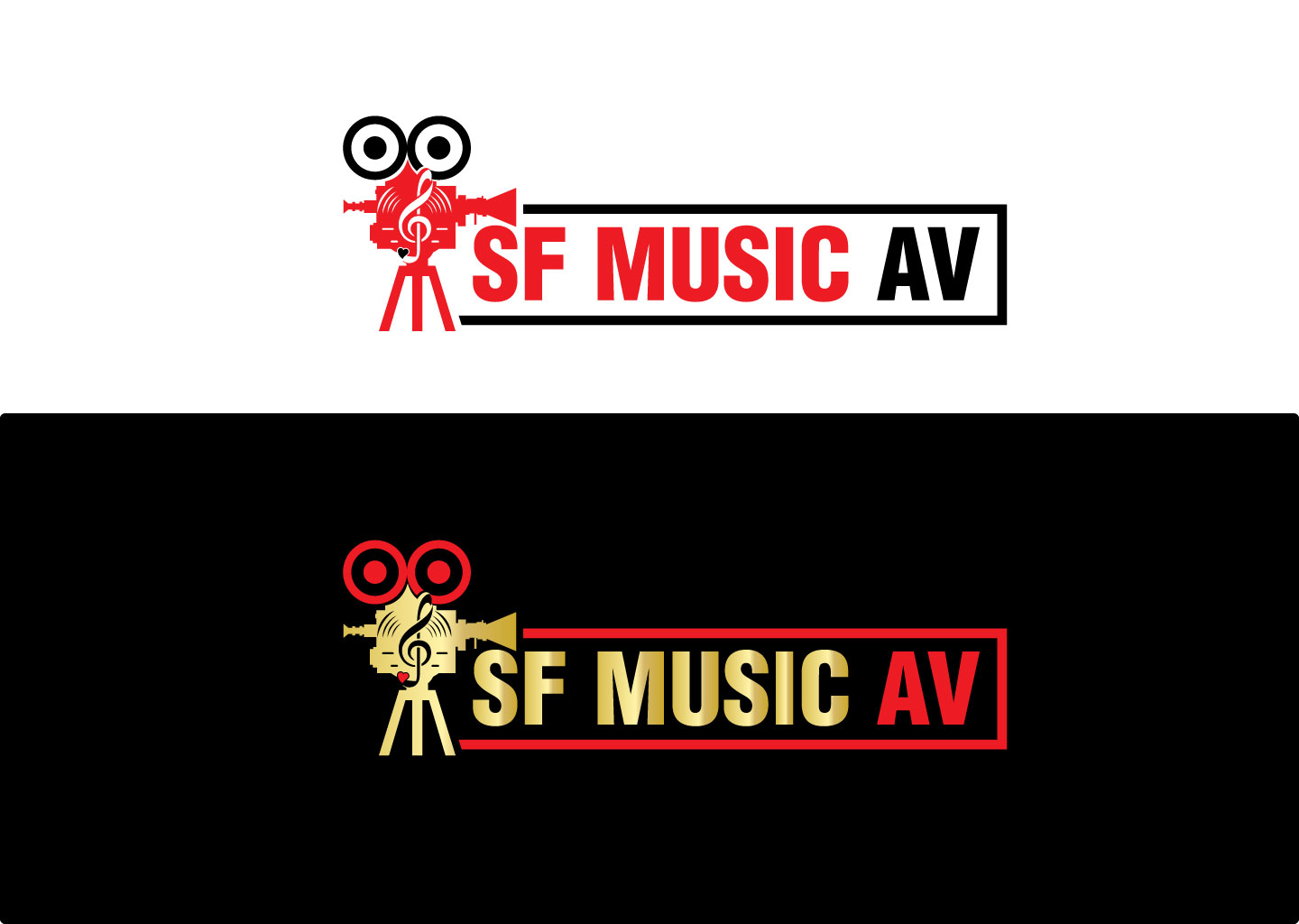 Logo Design by DesignHour for SF Music, Audio, and Video | Design #30569720