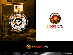 Logo Design by ARTMD for SF Music, Audio, and Video | Design: #30568901