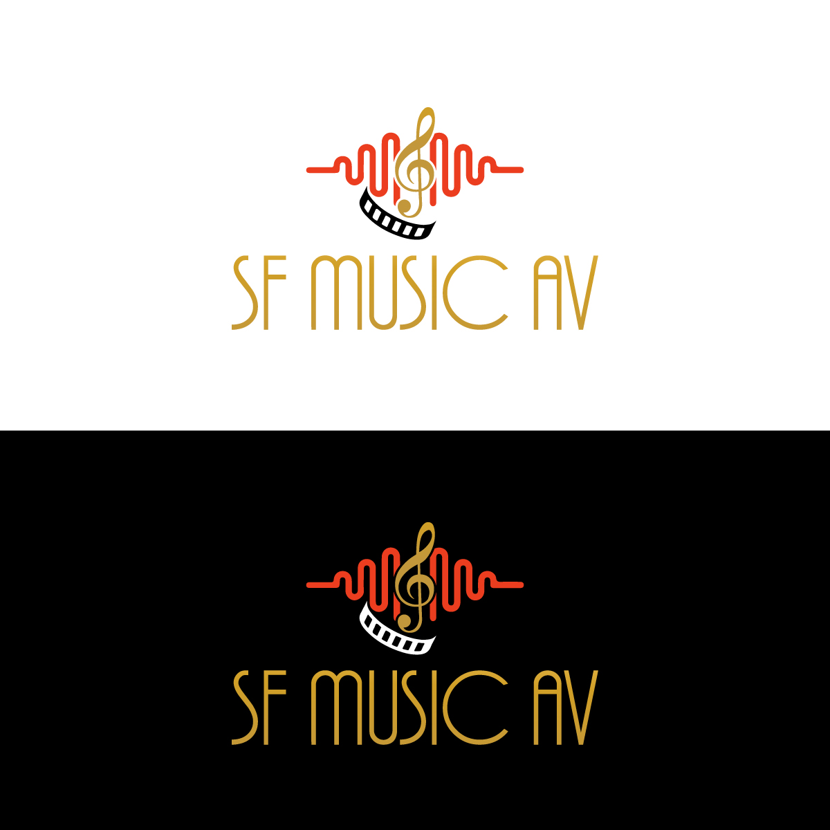 Logo Design by Rasu raj for SF Music, Audio, and Video | Design #30572937