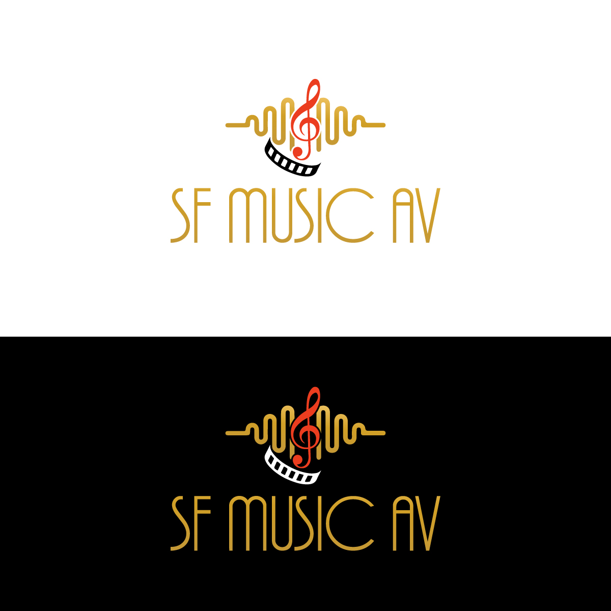 Logo Design by Rasu raj for SF Music, Audio, and Video | Design #30572938