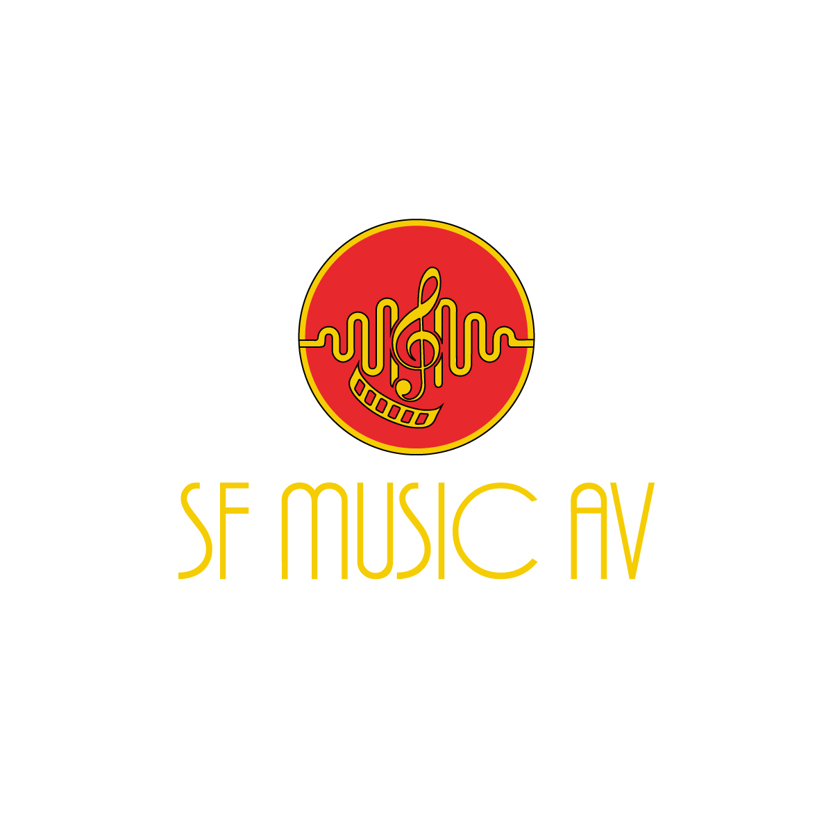 Logo Design by Rasu raj for SF Music, Audio, and Video | Design #30579376