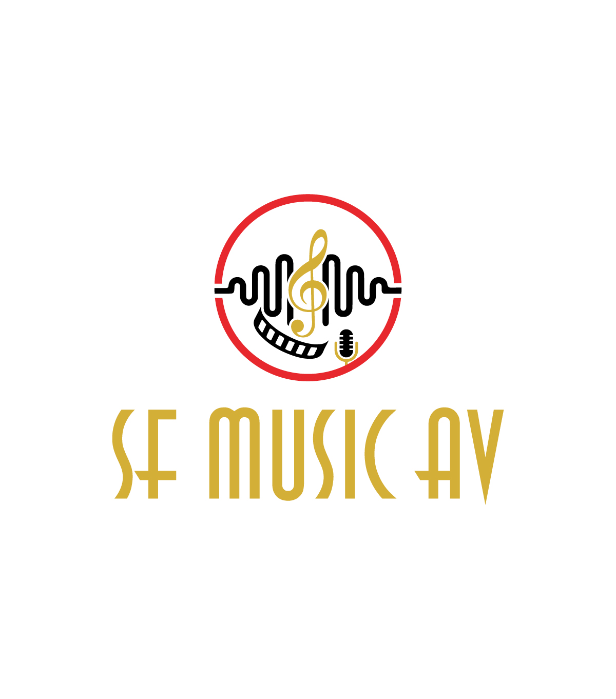 Logo Design by Rasu raj for SF Music, Audio, and Video | Design #30597170