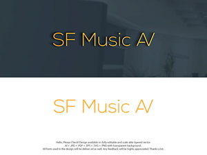 Logo Design by skart for SF Music, Audio, and Video | Design: #30571558