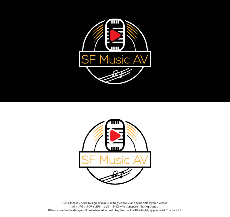 Diseño de Logo por skart para SF Music, Audio, and Video | Diseño #30573842