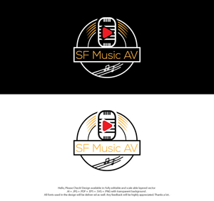 Logo Design by skart for SF Music, Audio, and Video | Design: #30573842