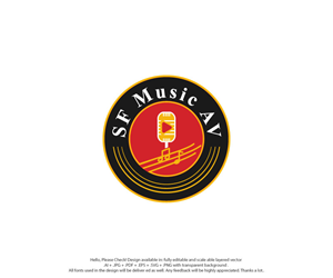Logo Design by skart for SF Music, Audio, and Video | Design: #30580644