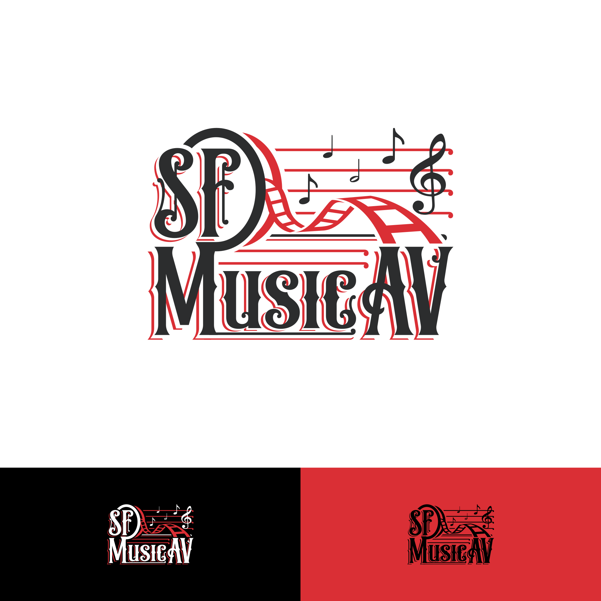 Logo Design by 3n0h99 for SF Music, Audio, and Video | Design #30572223