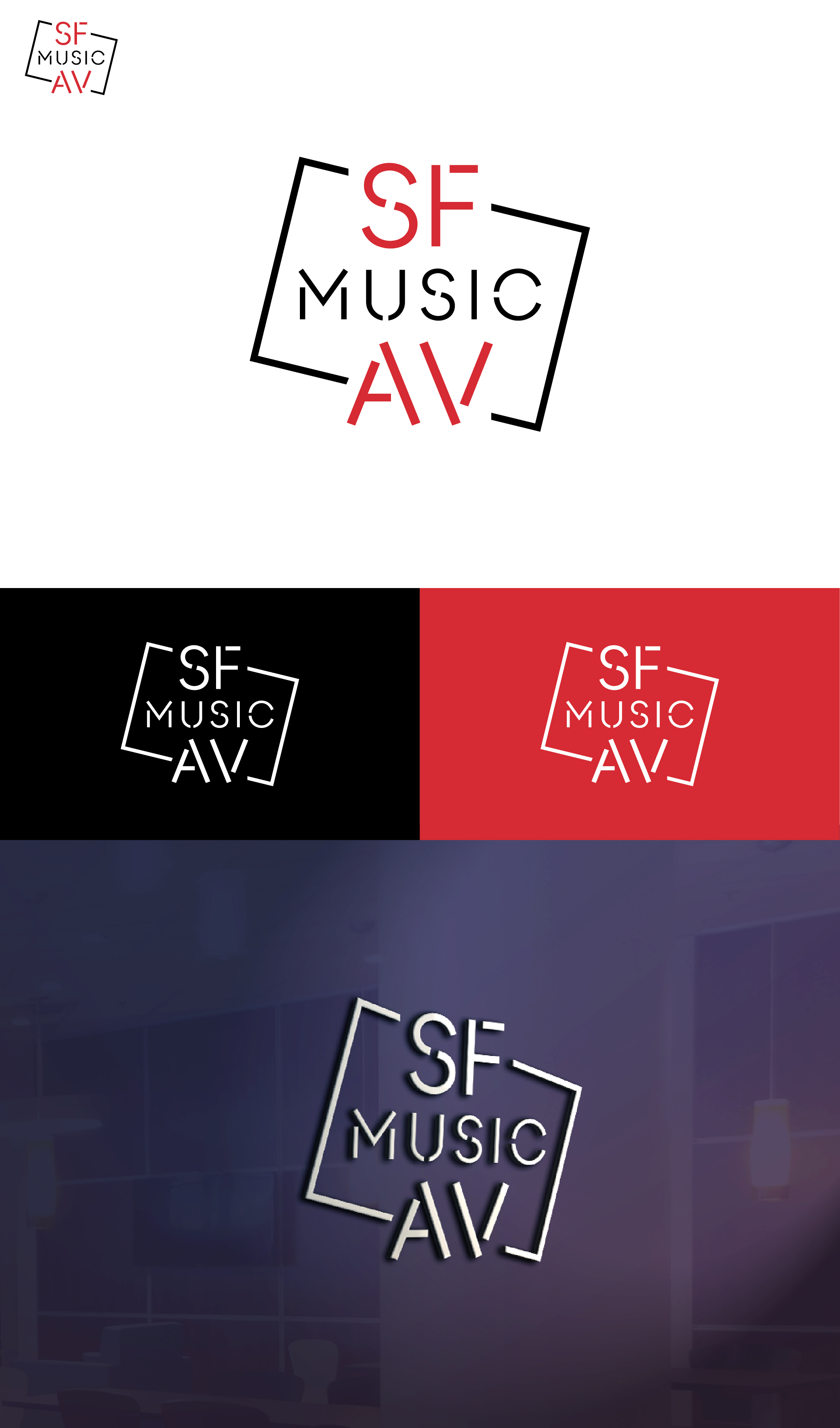 Logo Design by designer profile for SF Music, Audio, and Video | Design #30571183