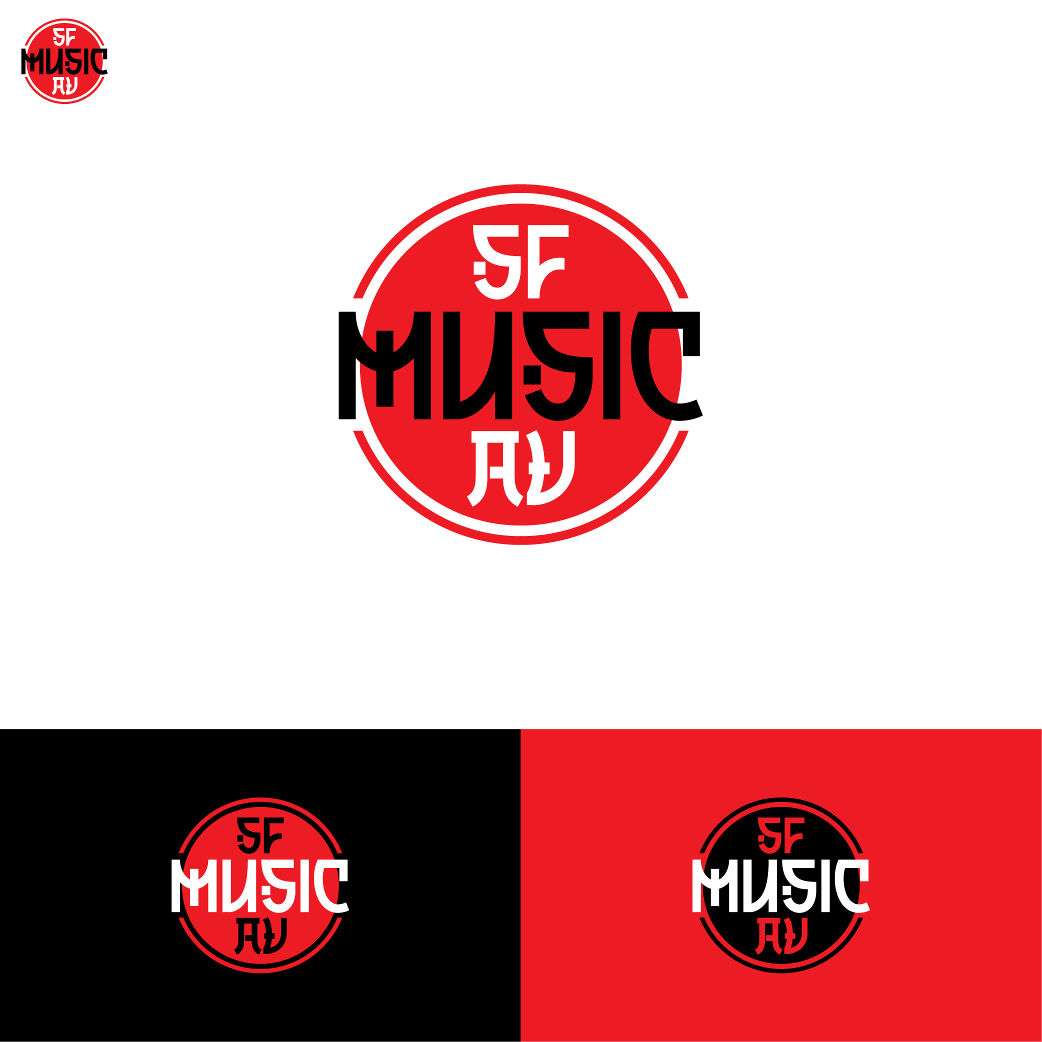 Logo Design by designer profile for SF Music, Audio, and Video | Design #30577225