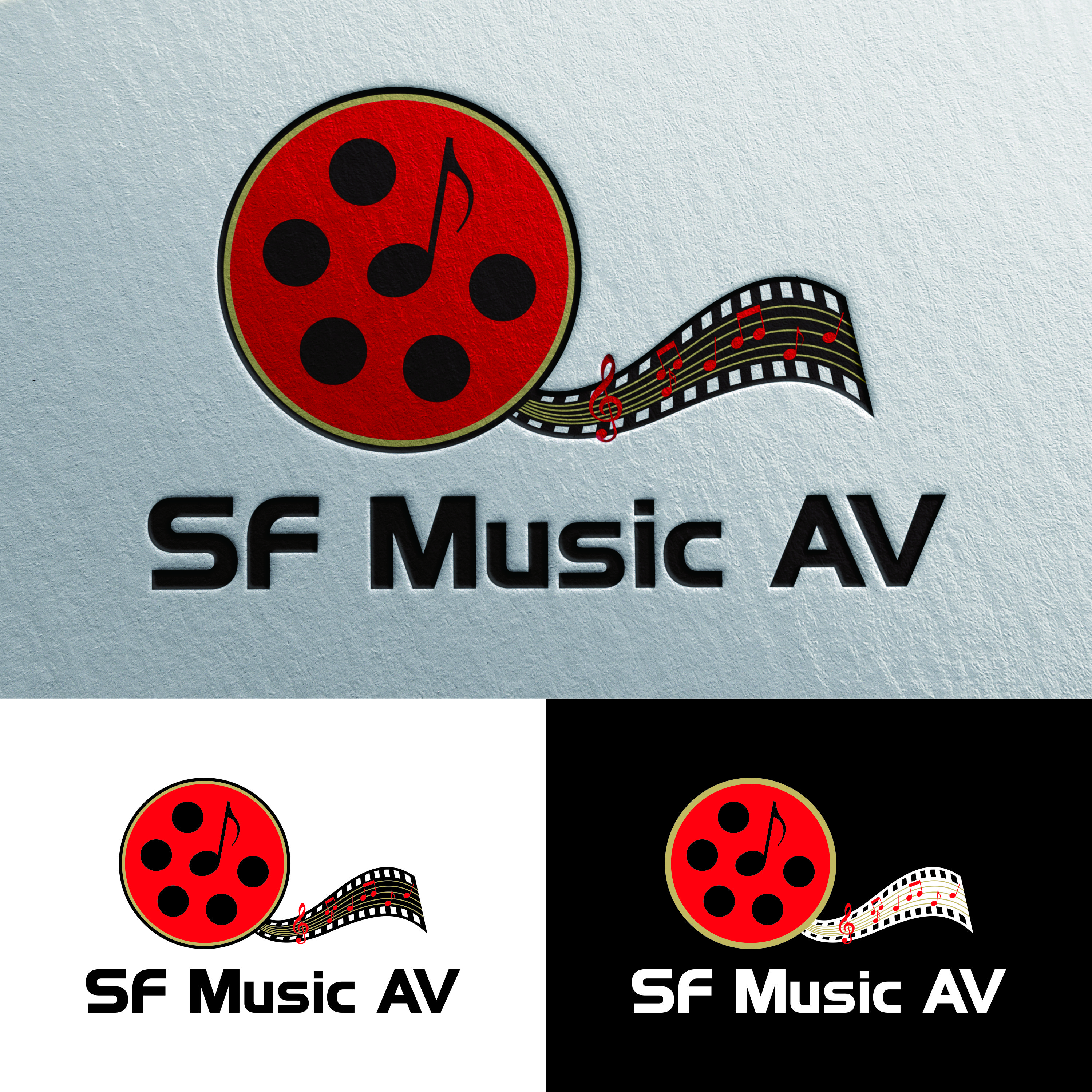 Logo Design by dhanuboy for SF Music, Audio, and Video | Design #30571868