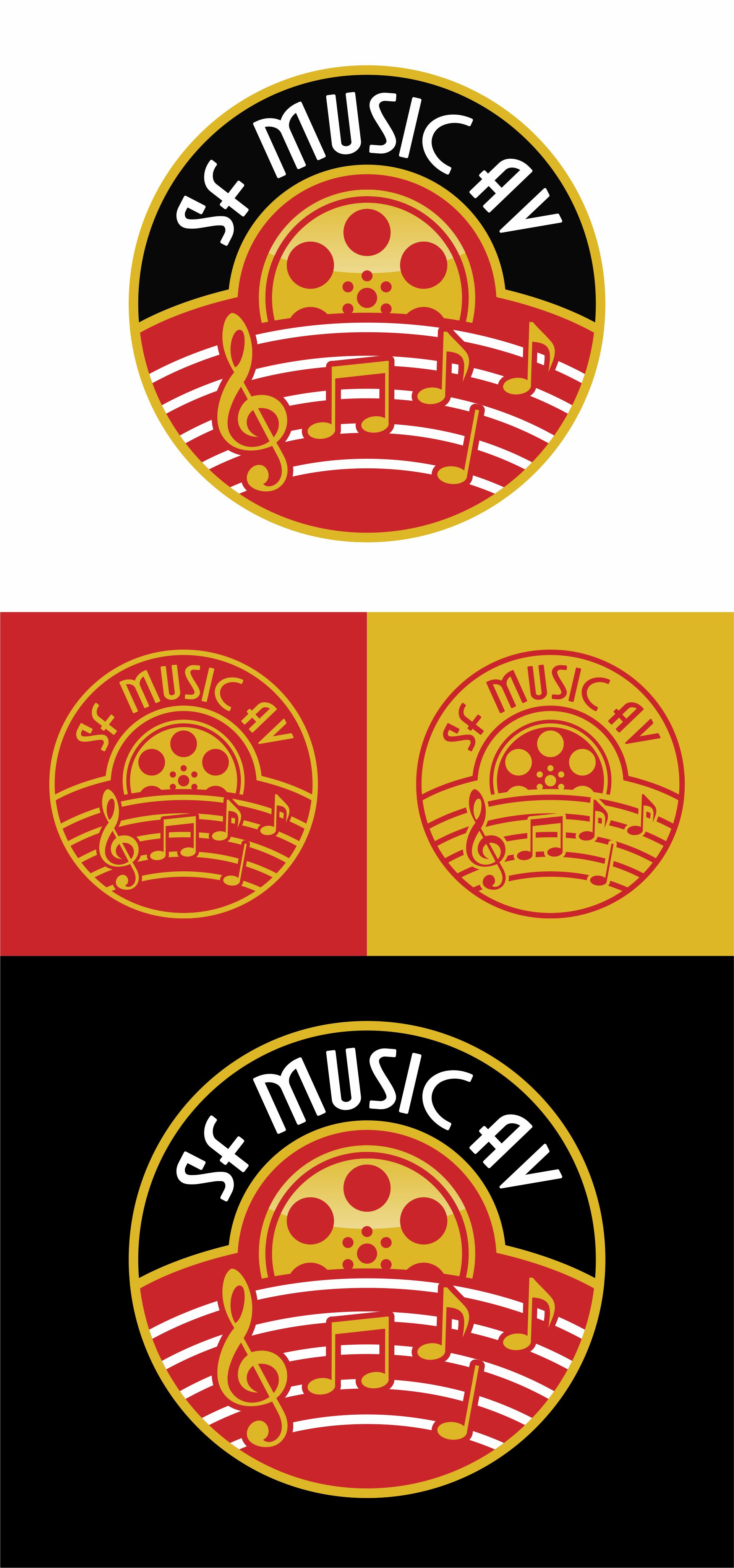 Logo Design by 1206studio for SF Music, Audio, and Video | Design #30579493