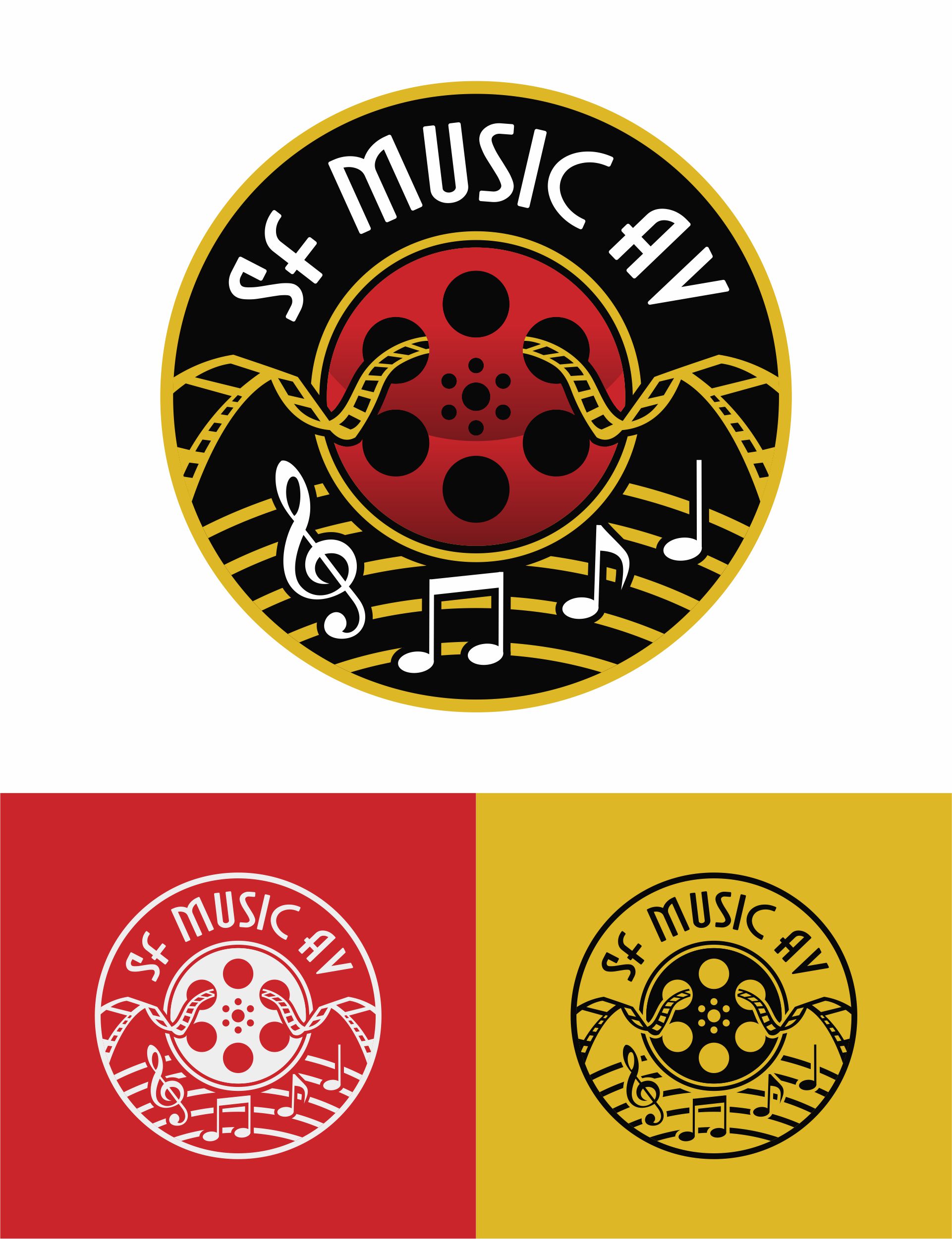 Logo Design by 1206studio for SF Music, Audio, and Video | Design #30581184