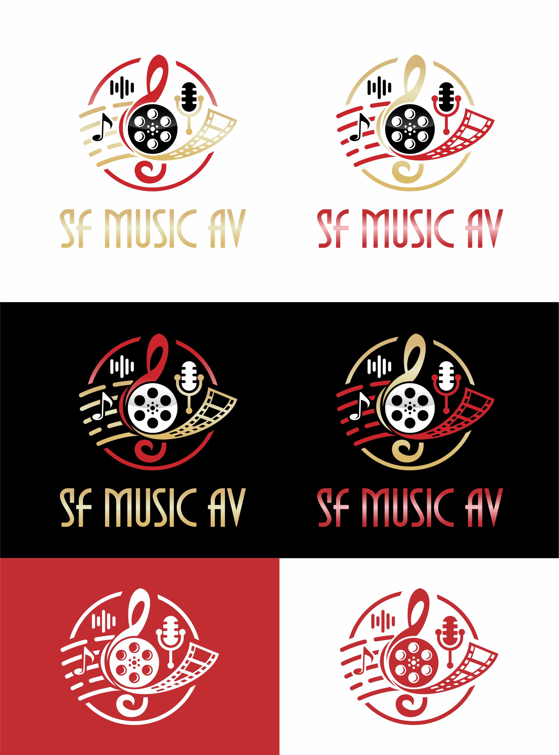 Logo-Design von 1206studio für SF Music, Audio, and Video | Design #30597880