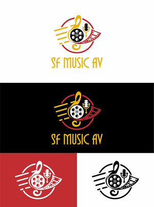Logo Design by 1206studio for SF Music, Audio, and Video | Design: #30598060