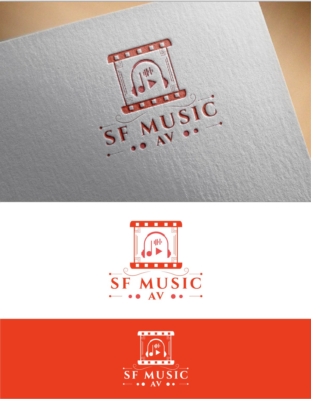 Logo Design by fly  design for SF Music, Audio, and Video | Design #30577338