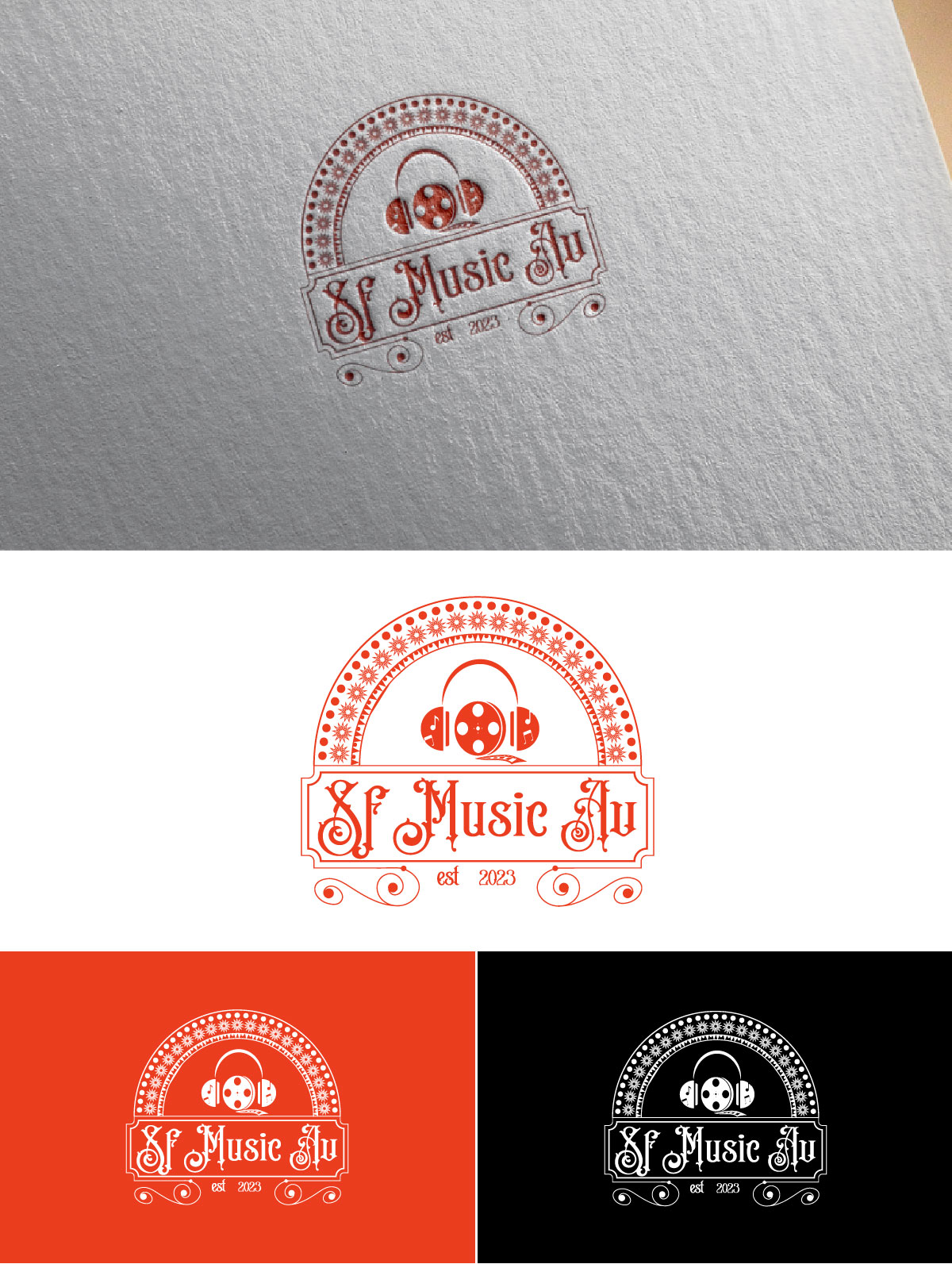 Logo Design by fly  design for SF Music, Audio, and Video | Design #30577352