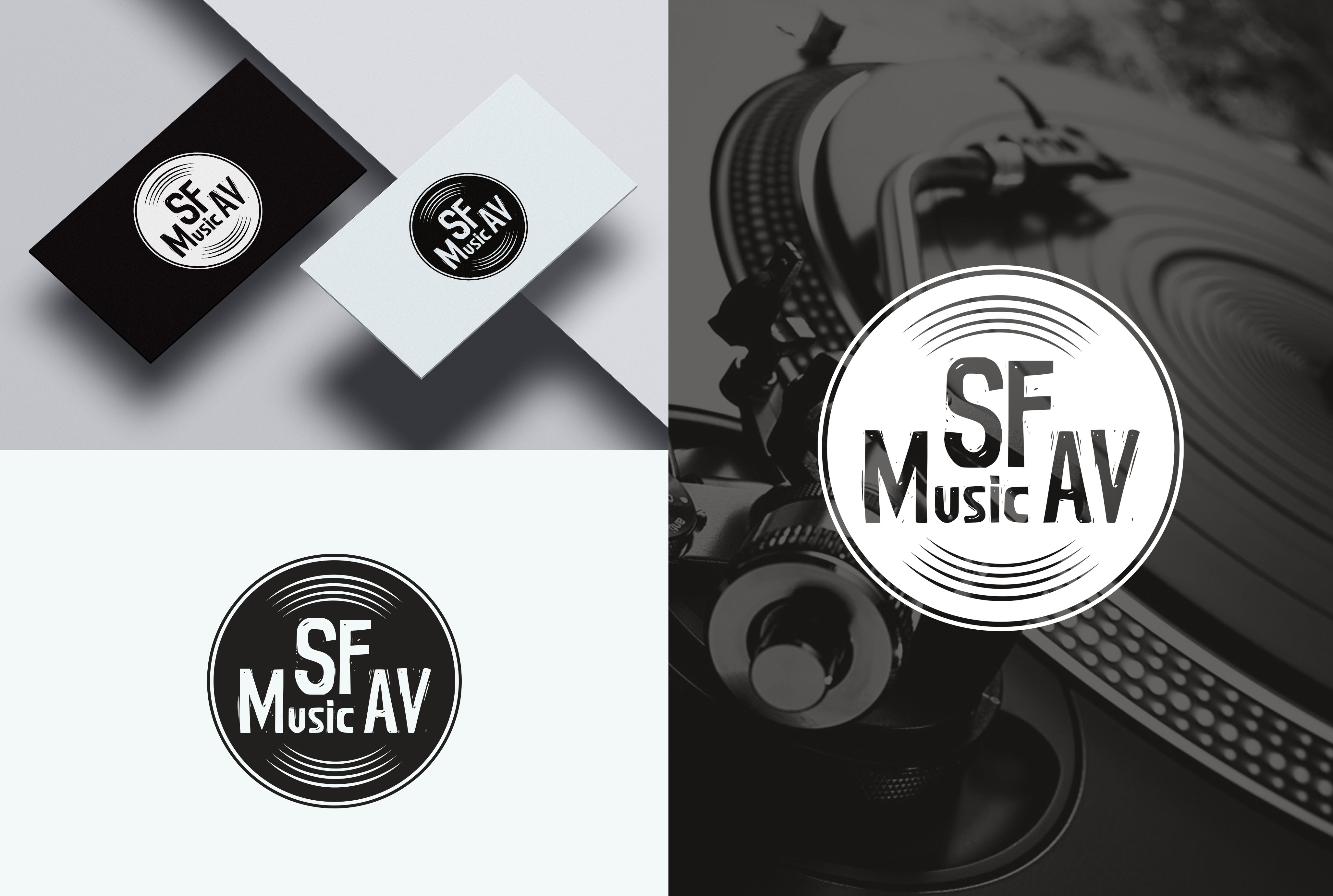 Logo Design by aexo for SF Music, Audio, and Video | Design #30571909