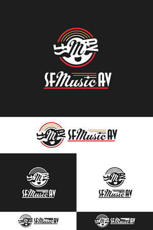 Logo Design by bojboga for SF Music, Audio, and Video | Design: #30581472