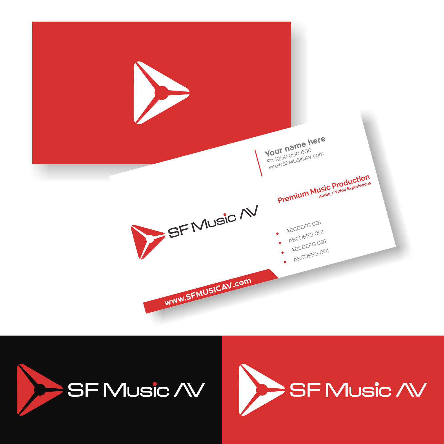Logo Design by DigitalArt for SF Music, Audio, and Video | Design #30574043