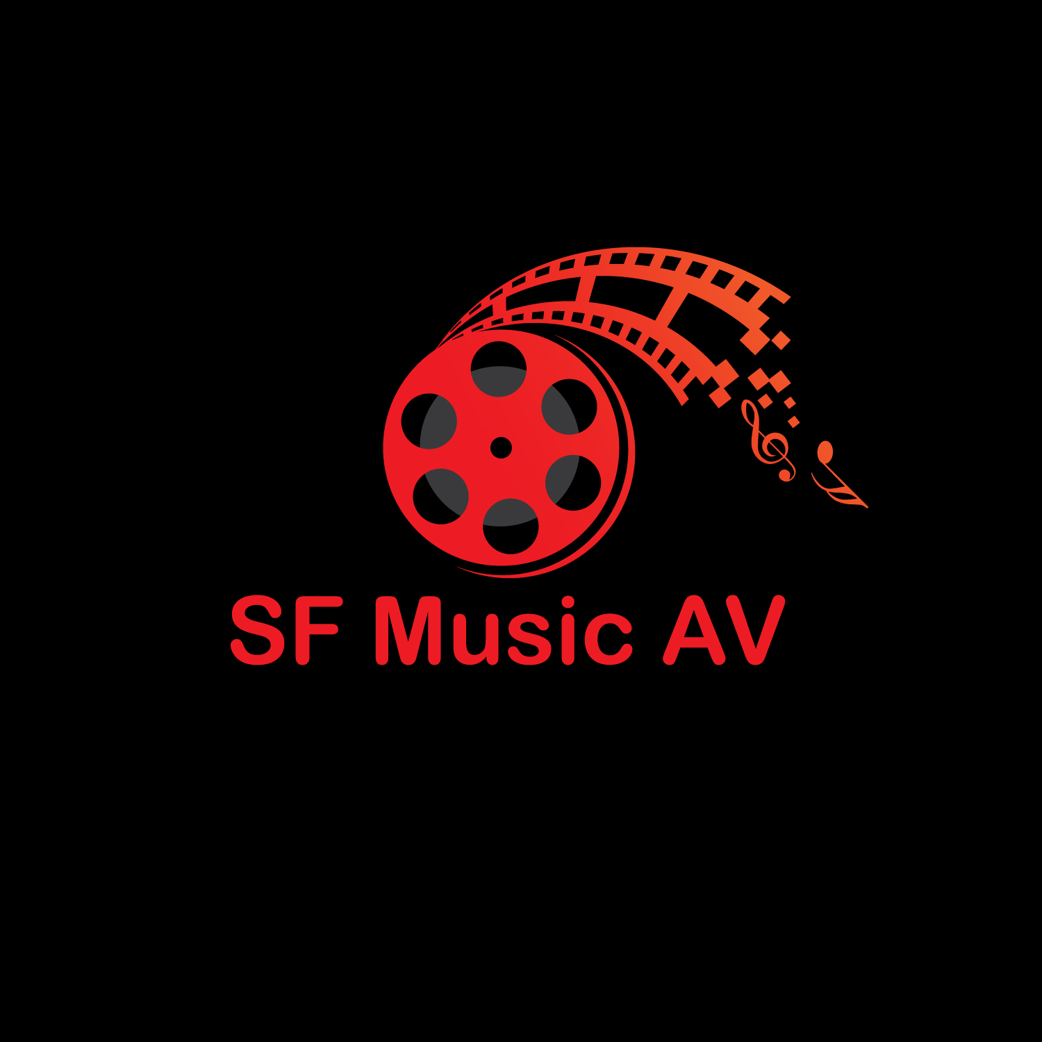 Logo Design by GODDREAMCREATION for SF Music, Audio, and Video | Design #30570617