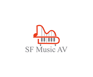 Logo Design by monmon for SF Music, Audio, and Video | Design: #30571701