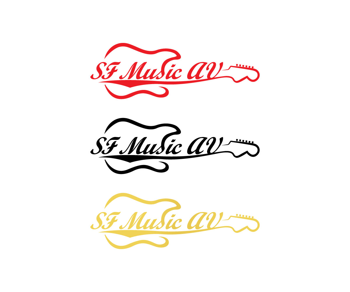 Logo Design by monmon for SF Music, Audio, and Video | Design #30574069