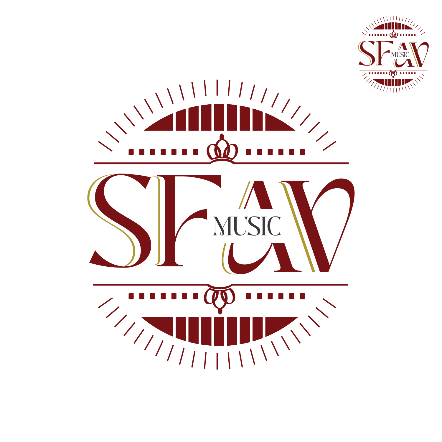 Logo Design by Ushan Thilakasiri for SF Music, Audio, and Video | Design #30573725