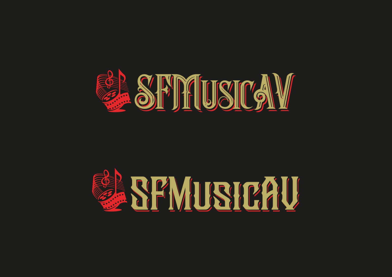 Logo Design by grrssn for SF Music, Audio, and Video | Design #30576872