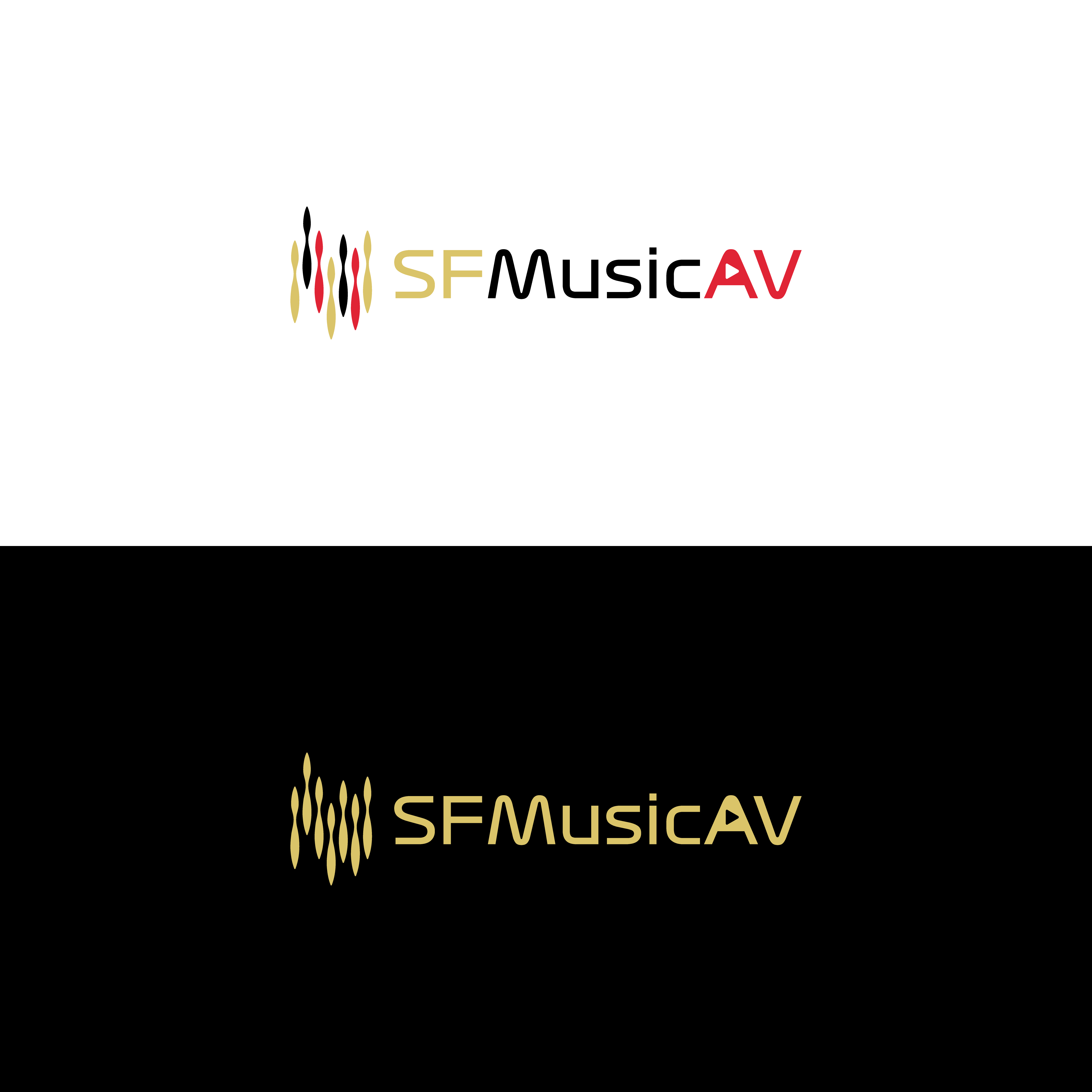 Logo Design by Jburtonux for SF Music, Audio, and Video | Design #30569741
