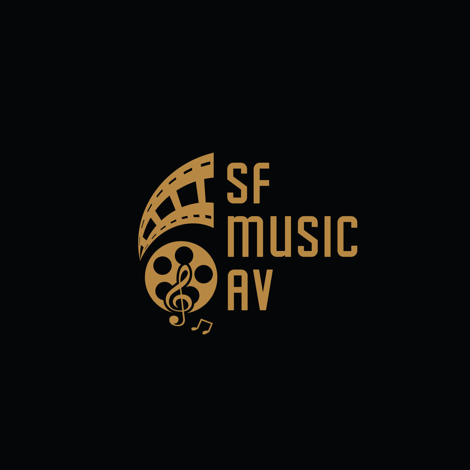 Logo Design by geni for SF Music, Audio, and Video | Design #30573894