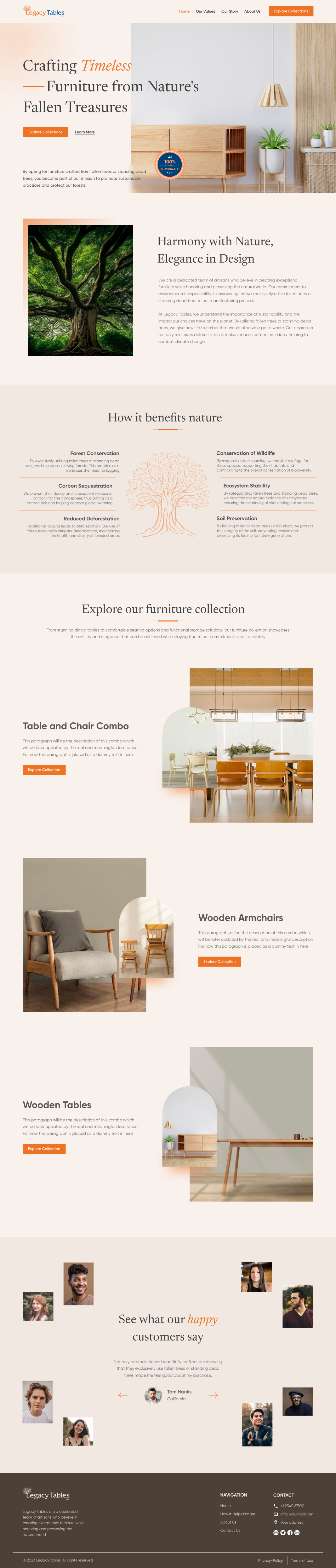 Web Design par Milan Chauhan pour Legacy Tables, LLC | Design #30583188