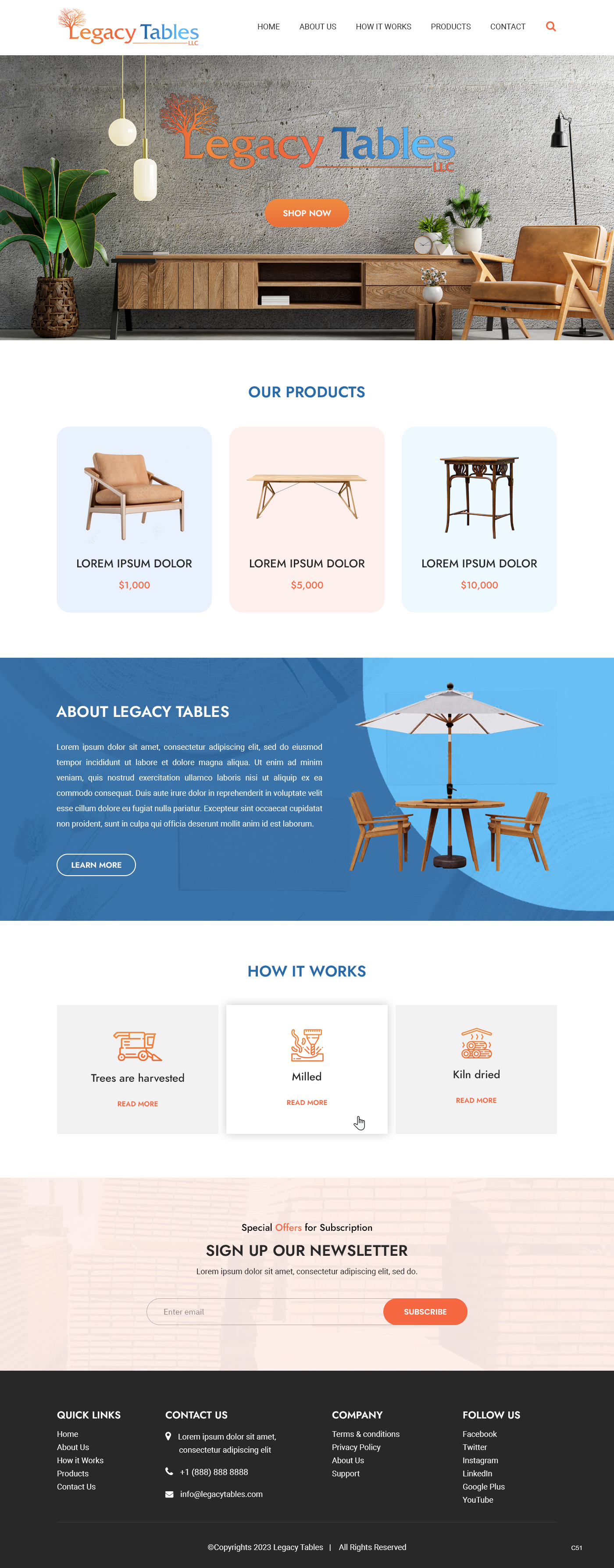 Web Design par pb pour Legacy Tables, LLC | Design #30580411
