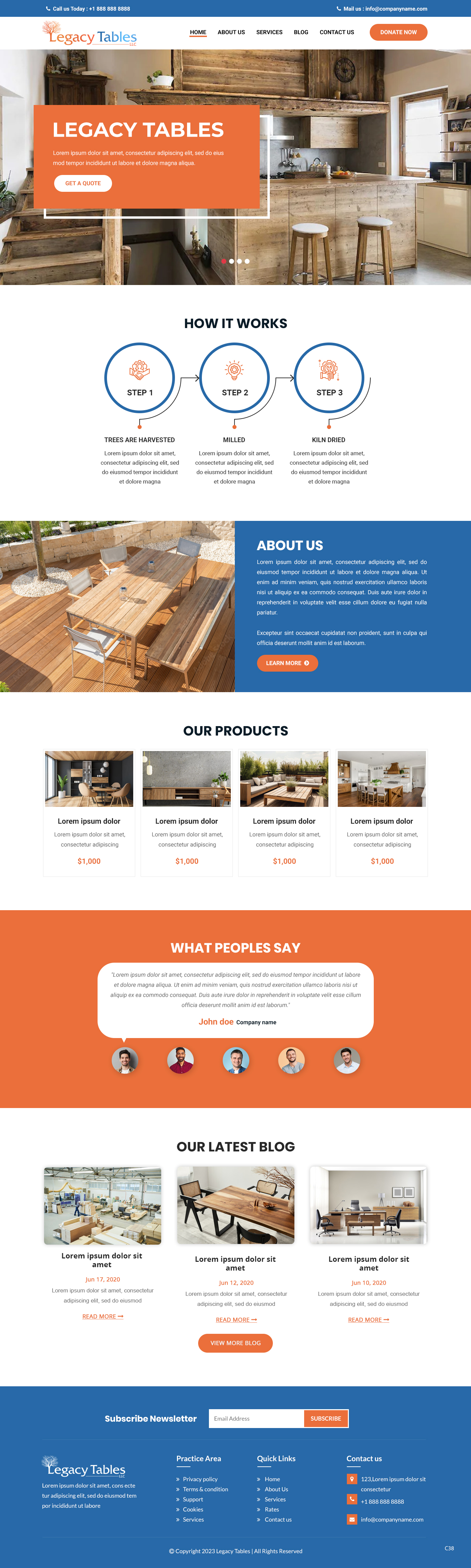 Web Design par pb pour Legacy Tables, LLC | Design #30588128