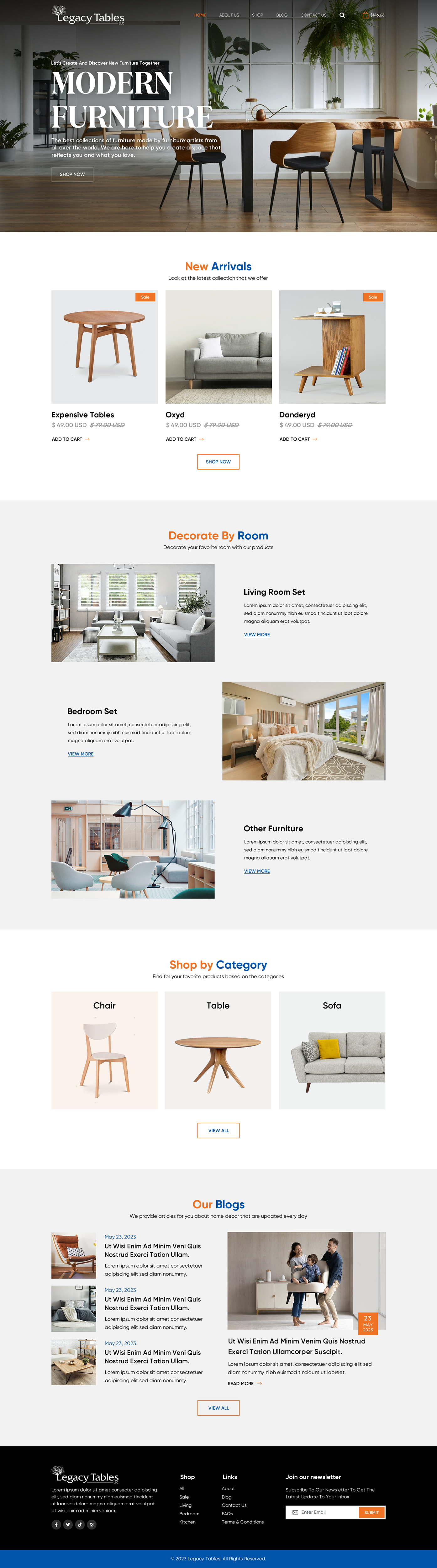 Web Design par Sbss pour Legacy Tables, LLC | Design #30586465
