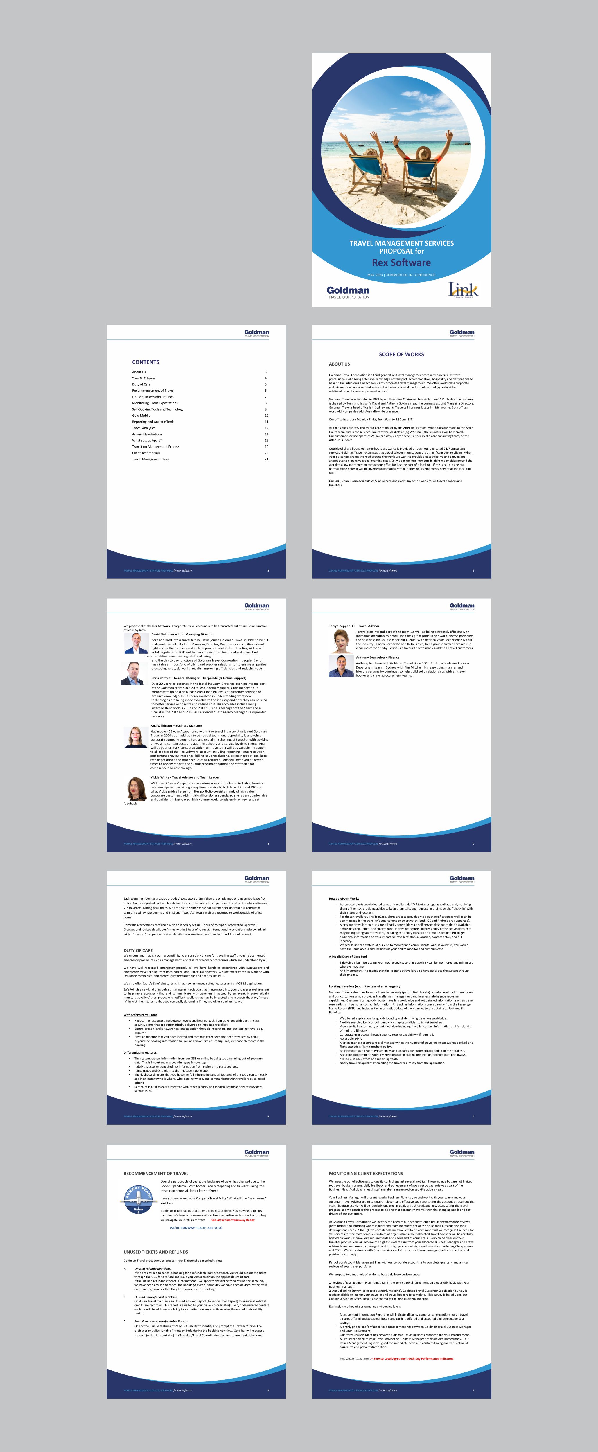 Catalogue Design by nng for Goldman Travel Corporation | Design #30620543